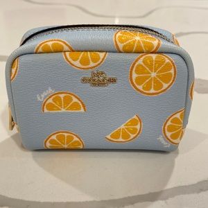 NWOT Authentic Coach Canvas Pouch